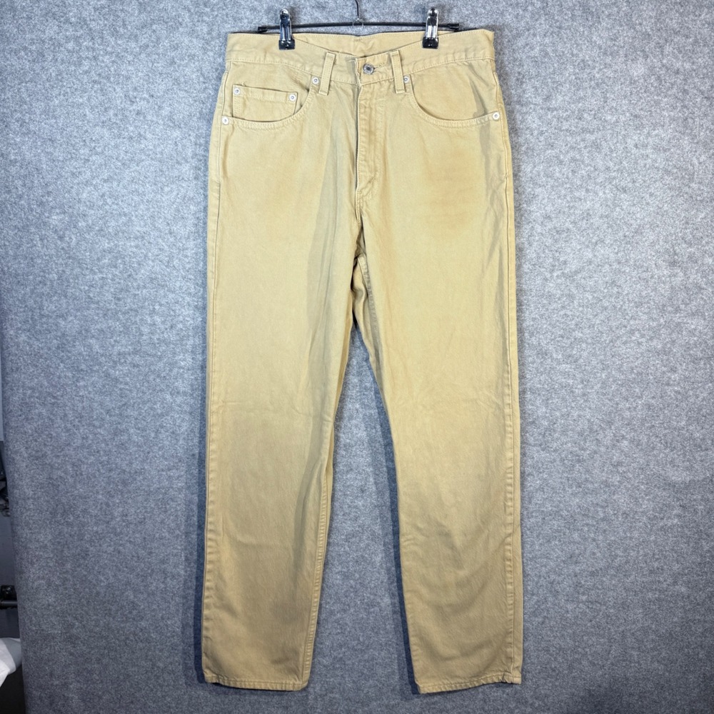 Levi Strauss 550 Relaxed Fit‎ Mens Tan Khaki Jeans Pants W32 L32